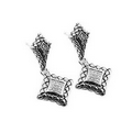 Ladies' Basket Weave Drop Earrings